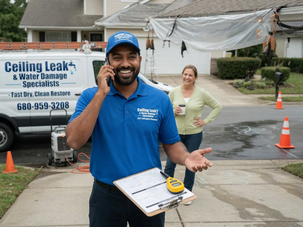 Ceiling Leak Cleanup Dickey, ND FAQs